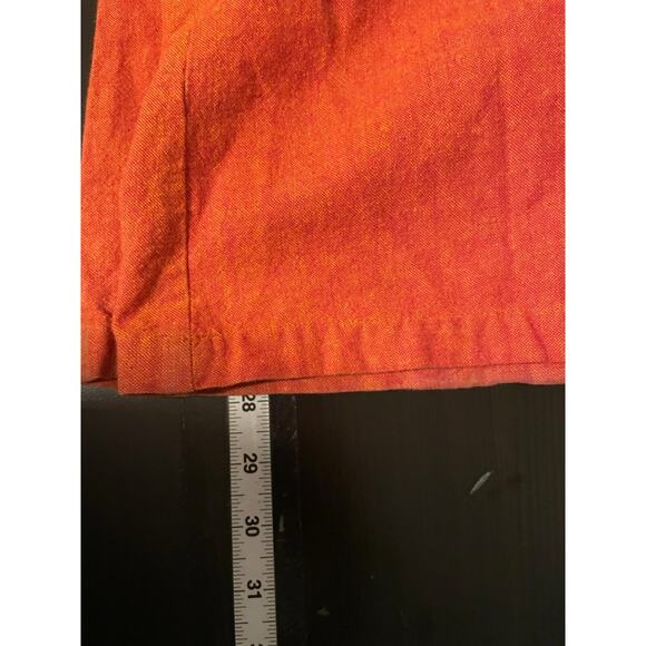 Vintage Womens Pants Large Orange Wide Leg Baggy Relaxed Retro Boho 90s READ - Picture 7 of 8